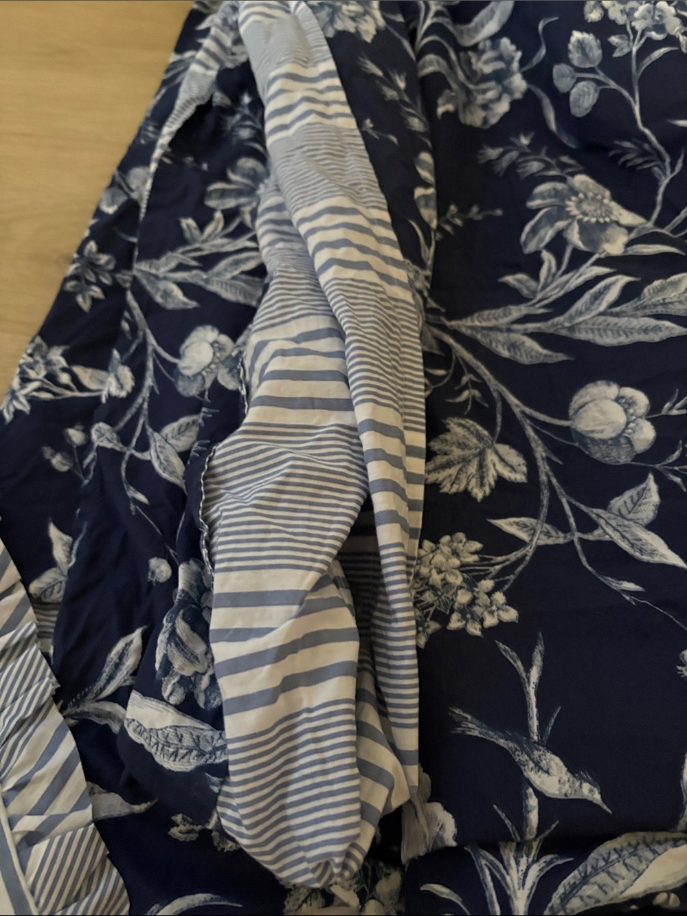 🐱 Laura Ashley Branch Toile blue KING DUVET SET - Picture 5 of 5